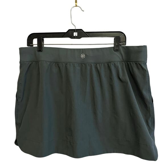 GAIAM Women's Green Athletic Running Workout Skort XL - Picture 4 of 8